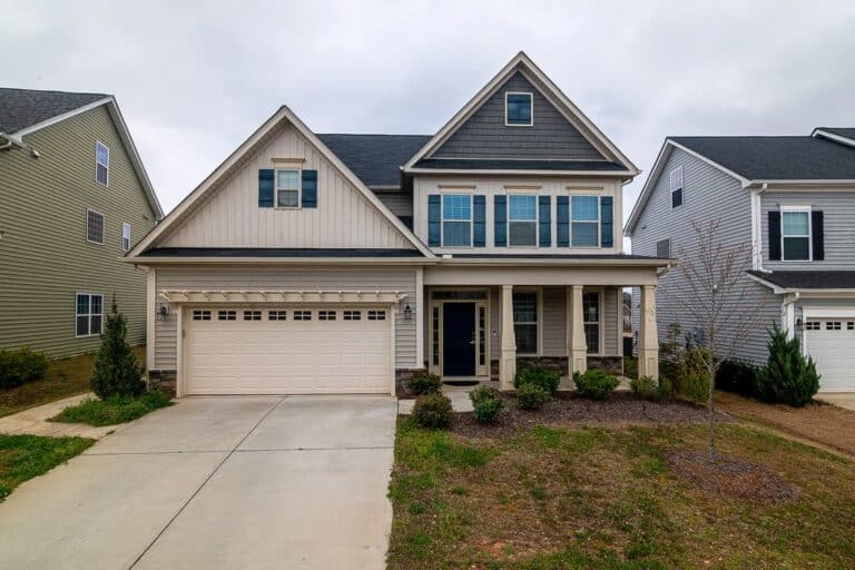 white garage door